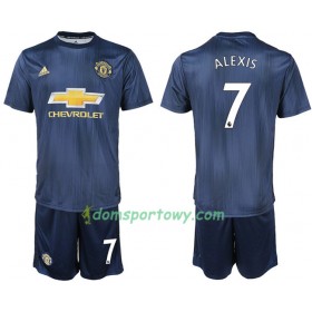 Koszulka Manchester United ALEXIS 7 Dziecięcy Trzeci Koszulki Piłkarskie 2018-2019 Krótki Rękaw